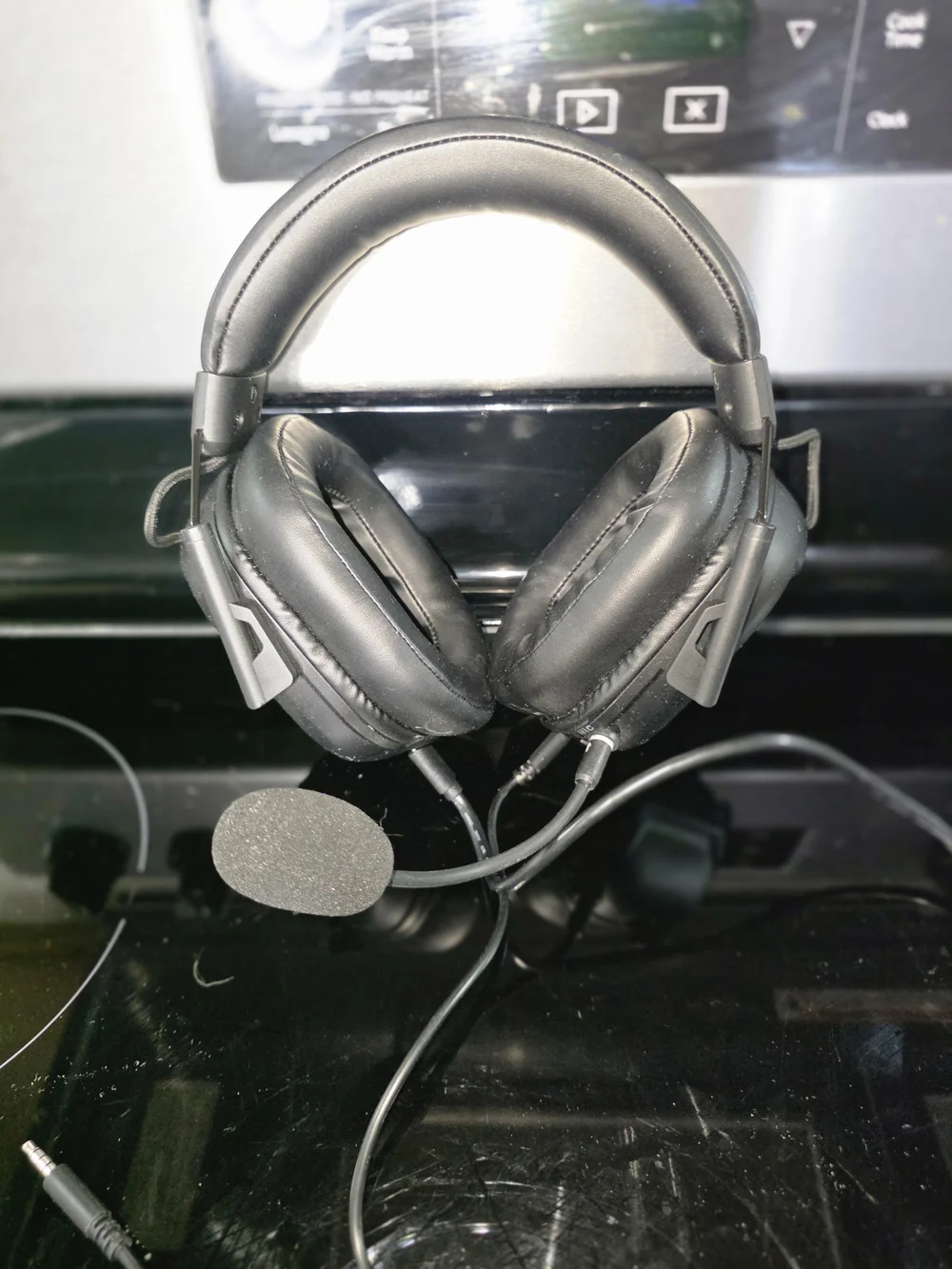 Wired Over-Ear Headset with Microphone - Black